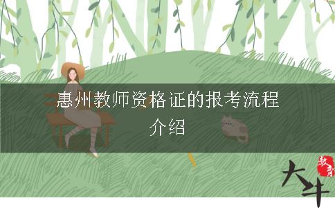 惠州教师资格证的报考流程介绍