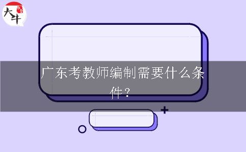 广东考教师编制