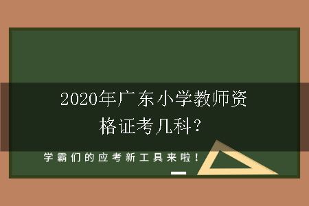 广东小学教师资格证