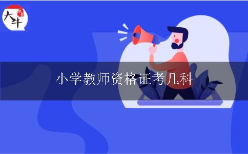 小学教师资格证考几科