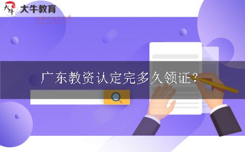 广东教资认定