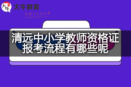 清远中小学教师资格证报考