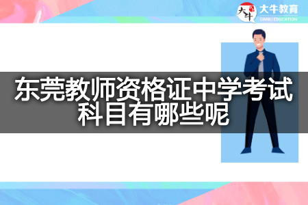 东莞教师资格证中学