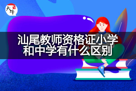 汕尾教师资格证小学