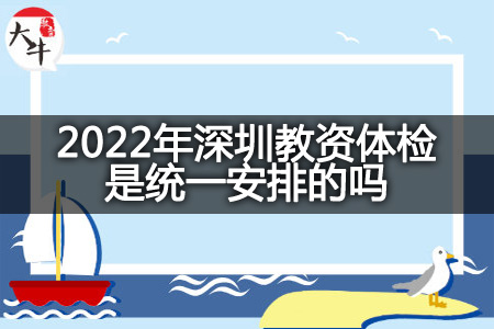 2022年深圳教资体检