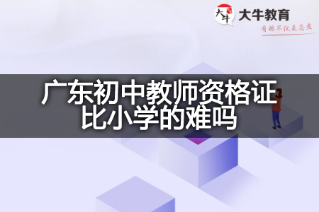 广东初中教师资格证