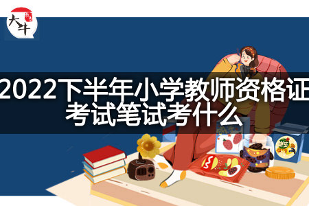 小学教师资格证考试笔试