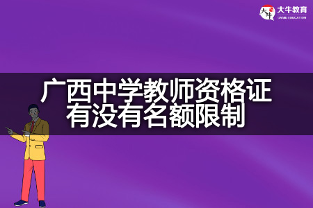 广西中学教师资格证名额