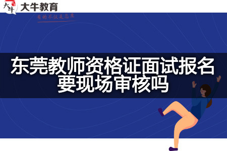 东莞教师资格证面试报名现场审核