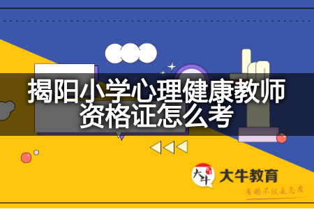 揭阳小学心理健康教师资格证