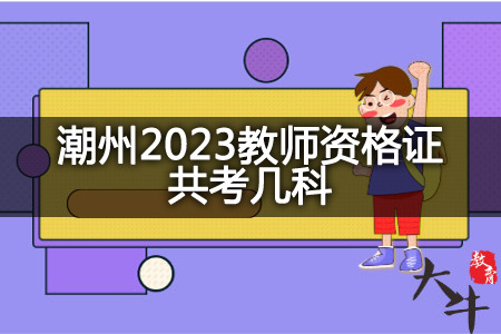 潮州2023教师资格证