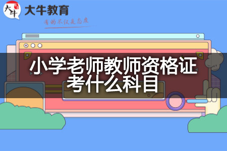 小学老师教师资格证考试科目