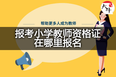 报考小学教师资格证