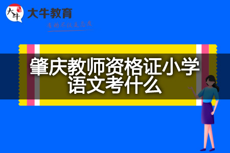 肇庆教师资格证小学语文