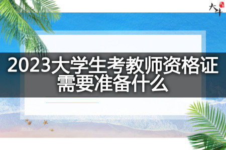 2023大学生考教师资格证