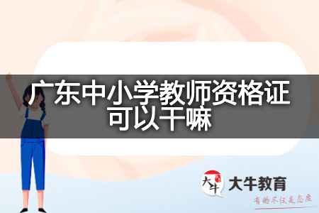 广东中小学教师资格证