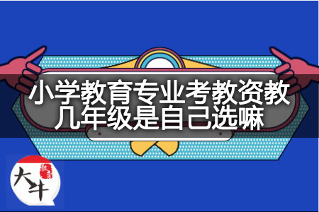 小学教育专业考教资教几年级