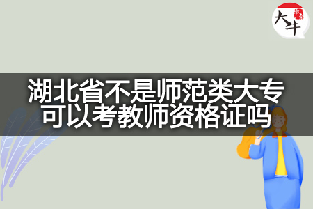 湖北省不是师范类大专考教师