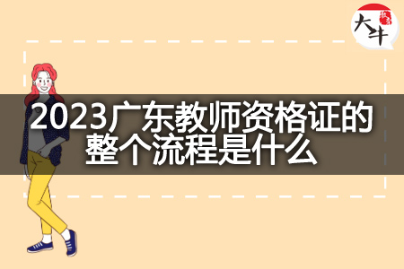2023广东教师资格证的整个流程