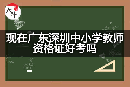 广东深圳中小学教师资格证