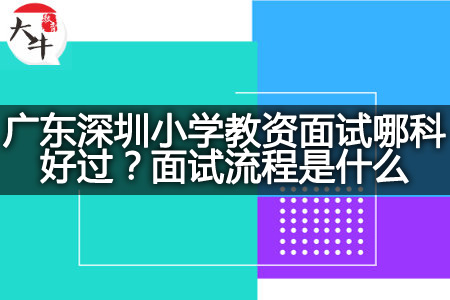 深圳小学教资面试流程