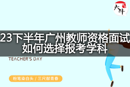 23下半年广州教师资格面试