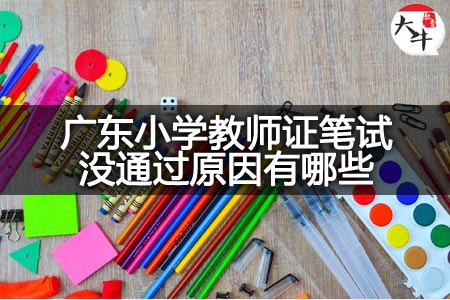 广东小学教师证笔试