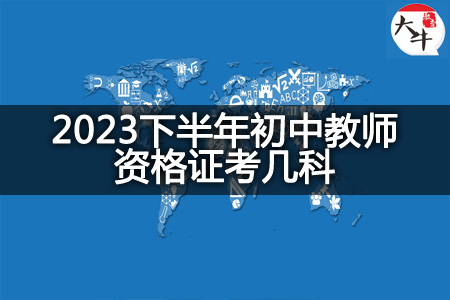 2023下半年初中教师资格证考试科目