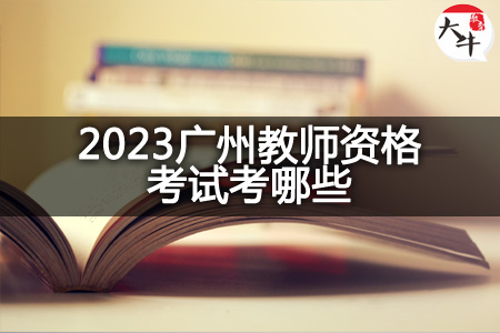 2023广州教师资格考试