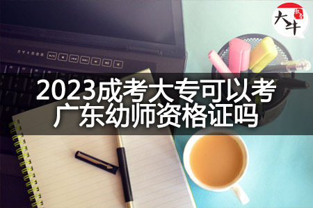 2023成考大专考广东幼师资格证