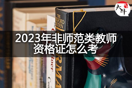 2023年非师范类教师资格证