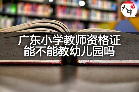 广东小学教师资格证