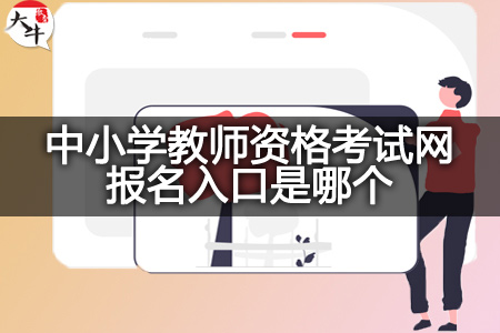 中小学教师资格考试网报名入口