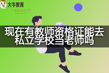 有教师资格证去私立学校当老师