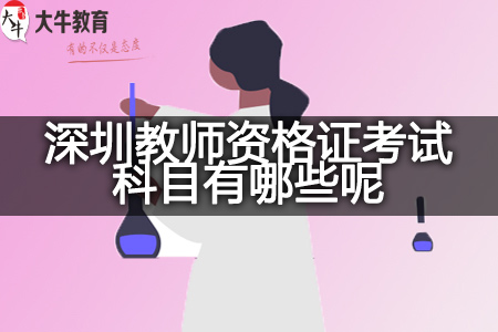 2023下半年深圳教师资格证考试科目