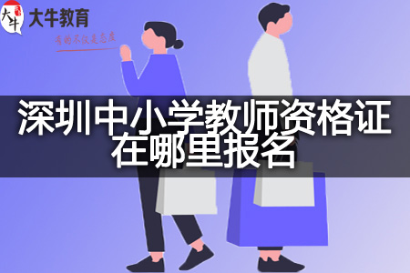 深圳中小学教师资格证报名