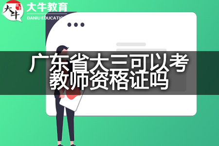 广东省大三考教师资格证