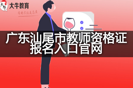 广东汕尾市教师资格证报名入口官网