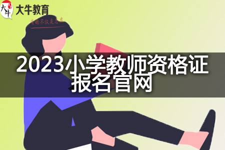 2023小学教师资格证报名官网