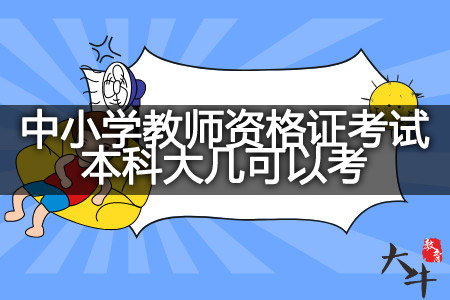 中小学教师资格证考试本科