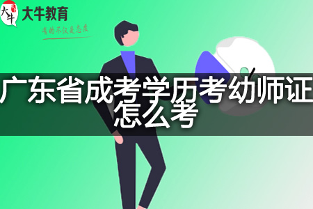 广东省成考学历考幼师证怎么考