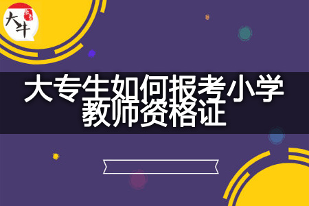 考小学教师资格证条件