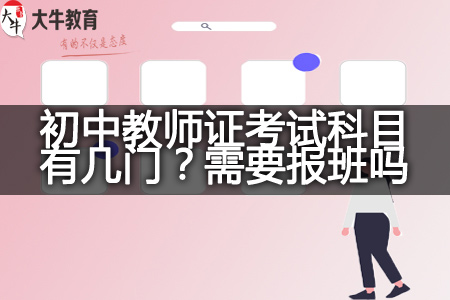 初中教师证考试科目报班