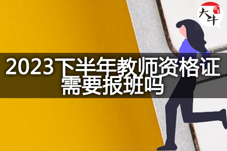 2023下半年教师资格证报班