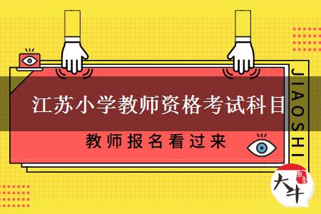 小学教师资格考试科目