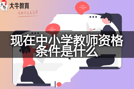 现在中小学教师资格条件