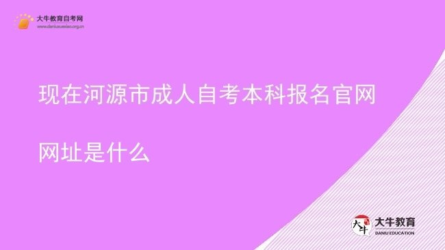 现在河源市成人自考本科报名官网网址是什么图片