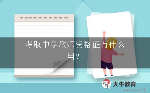 中学教师资格证考试