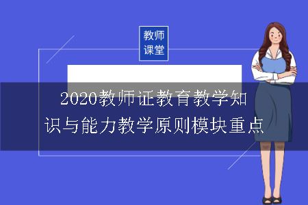 2020教师证教育教学知识与能力教学原则模块重点