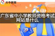 广东省中小学教师资格考试网站是什么？